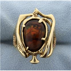 Unique Fire Agate Ring