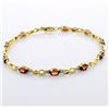 Image 1 : 2.5ct TW Garnet Line Bracelet