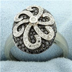 1 ct TW Black & White Diamond Ring