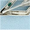 Image 2 : Antique Emerald & Diamond Pin