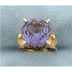 Vintage 6ct Purple Sapphire Ring