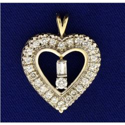 1.25ct TW Diamond Heart Pendant