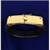 Image 3 : Unique Hand Crafted Hinged Bangle Bracelet