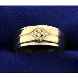 White and Yellow Gold Diamond Ring