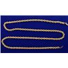 Image 1 : 30 1/2 Inch Rope Style Neck Chain