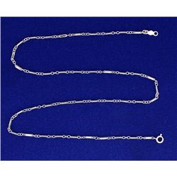 Unique 14 1/2 Inch Bar Neck Chain