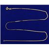 Image 1 : 16 1/4 Inch Triangular Curb Link Neck Chain
