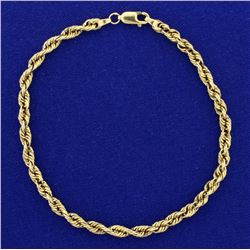 8 1/2 Inch Rope Style Bracelet