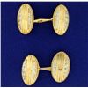 Image 1 : Oval 18k Gold Cuff Links