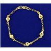 Image 1 : Child's Cable Link Heart Bracelet