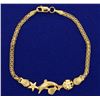 Image 3 : Nautical Sealife Bracelet and Necklace Set