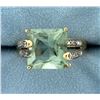 Image 1 : Peridot and Diamond Ring