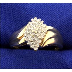 1/3ct TW Diamond Cluster Ring