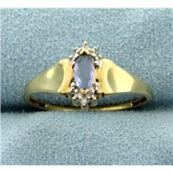 Tanzanite and Diamond Ring