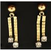 .9ct TW Dangle Diamond Earrings
