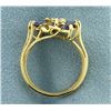 Image 3 : Tanzanite and Diamond Ring