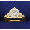 Image 1 : 2 3/4ct TW Diamond Engagement Ring