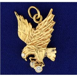 Diamond Eagle Pendant