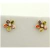 Image 1 : Multi-Colored Gemstone Earrings