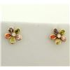 Image 1 : Multi-Colored Gemstone Earrings