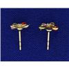 Image 2 : Multi-Colored Gemstone Earrings