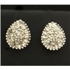 Image 1 : Diamond Baguette and Round Diamond Earrings