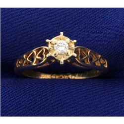 Diamond Heart Promise Ring
