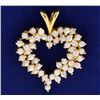 Image 1 : 14K Gold Large Heart Pendant