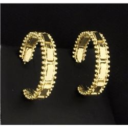 14K Yellow Gold Hoop Earrings