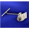 Image 5 : Diamond and Black Sapphire Cufflinks, Tie Tack, and Tuxedo Stud Set
