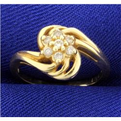 Diamond Flower Ring