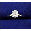 Image 1 : 3/4ct Oval Diamond Solitaire Ring