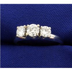 .9ct TW Three Stone Diamond Ring