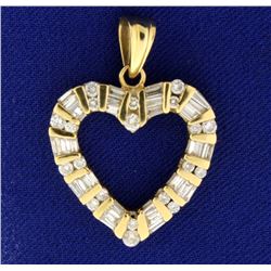 1ct TW Diamond Heart Pendant