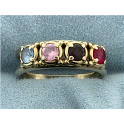 Multi Colored Gemstone Ring