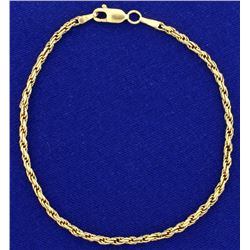 7 3/4 Inch Rope Style Bracelet