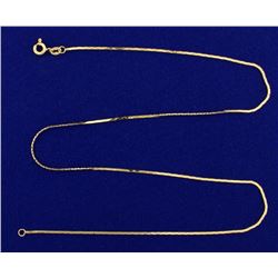 16 1/4 Inch Triangular Curb Link Neck Chain