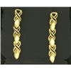 Image 1 : Linked Criss-Cross Dangle Earrings