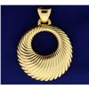 Image 1 : Large Italian Made Designer Door Knocker Style Pendant