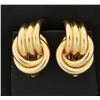 Image 2 : Large Designer Open Knot Style Earrings