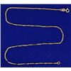 Image 1 : 16 Inch Box Link Neck Chain in 14k Gold