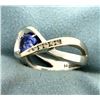 Image 2 : Diamond and Tanzanite Infinity Ring