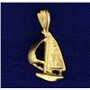 Image 2 : Sailboat Pendant or Charm