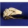 Image 2 : 1 1/2ct TW Woven Style Baguette Diamond Band Ring