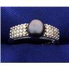 Image 1 : Diamond and Black Pearl Ring