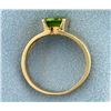 Image 3 : Emerald Cut Peridot Ring