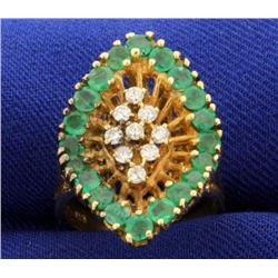Emerald and Diamond Ring