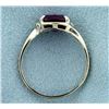 Image 3 : Pink Topaz and CZ Ring
