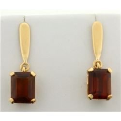 Garnet Dangle Earrings