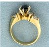 Image 3 : Diamond and Natural Sapphire Ring